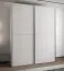 Kleiderschrank / Schiebetürenschrank | 245,5 x 200 x 64 cm | 2 Schiebetüren | 2 Kleiderstangen | 11 Fächer | 10 Einlegeböden | Farbe: Weiß | Soft-Close