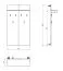 Garderobe | 6 Haken | Farbe: Eiche Artisan | 1 Ablagefläche | Maße: 63 x 19,5 x 115 cm | Haken: Schwarz | für den Eingangsbereich