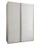 Schiebetürenschrank / Kleiderschrank | 2 Schiebetüren | 2 Kleiderstangen | 11 Fächer | 245,5 x 180 x 64 cm | 10 Einlegeböden | Farbe: Weiß | Soft-Close
