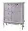 Kommode Bignona 11, Farbe: Kiefer weiß - 125 x 105 x 47 cm (H x B x T)