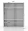 Schiebetürenschrank / Kleiderschrank Vaitele 07, Farbe: Anthrazit Hochglanz / Walnuss - 224 x 182 x 61 cm (H x B x T)