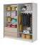 Kleiderschrank | 2 Türen | 1 Kleiderstange | 2 Schubladen | 6 Fächer | 5 Einlegeböden | 204 cm breit | MDF Abbildung