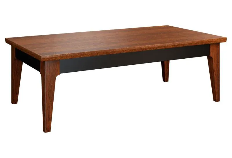 Couchtisch Eiche teilmassiv Farbe: Nuss 41x120x70 cm Abbildung