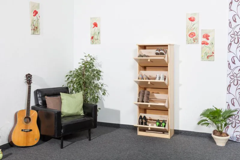Schuhschrank Vollholz