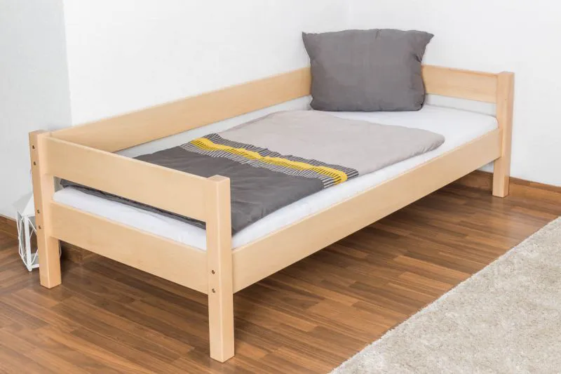 Einzelbett Marc Buche massiv natur, inkl. Rollrost - 90 x 200 cm