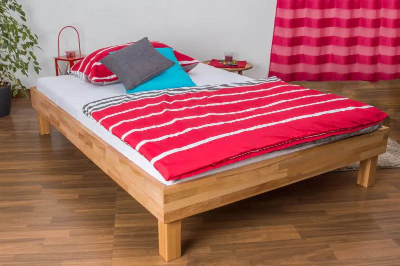 Jugendbett Wooden Nature 04 Kernbuche geölt, massiv  - Liegefläche 140 x 200 cm (B x L) 