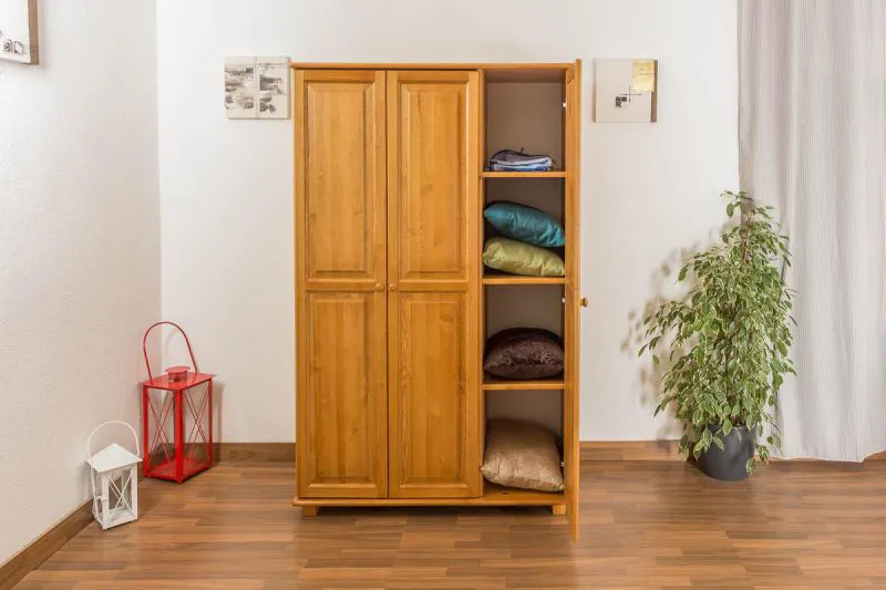 Echtholz Schrank, Farbe: Erle 190x120x60 cm Abbildung