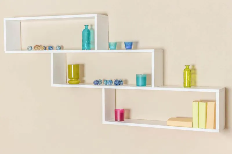 Bücherregal - 180 cm breit, Kiefer Holz-Massiv, Farbe: Weiß Abbildung
