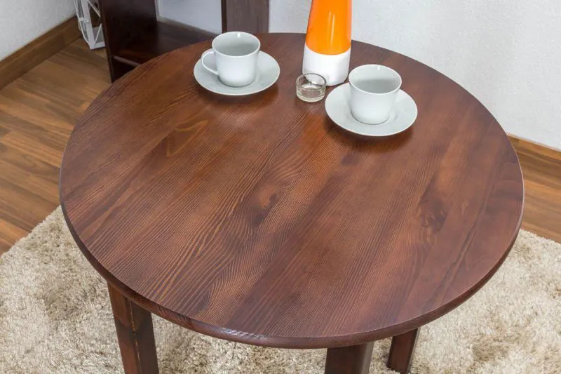 Holztisch 70 x 70 cm massiv Abbildung