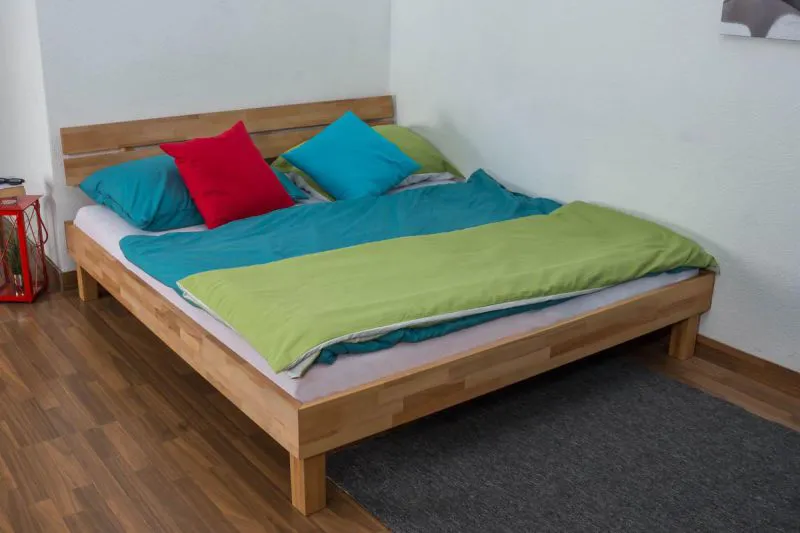 Bett Kernbuche 180 x 200 cm geölt Abbildung