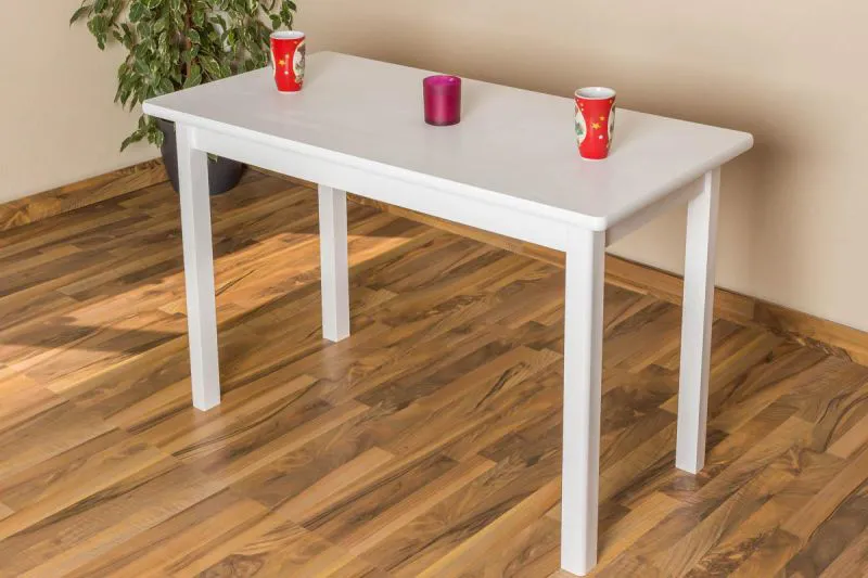 Esszimmertisch Esstisch 60x120 cm, Farbe: Weiß Abbildung