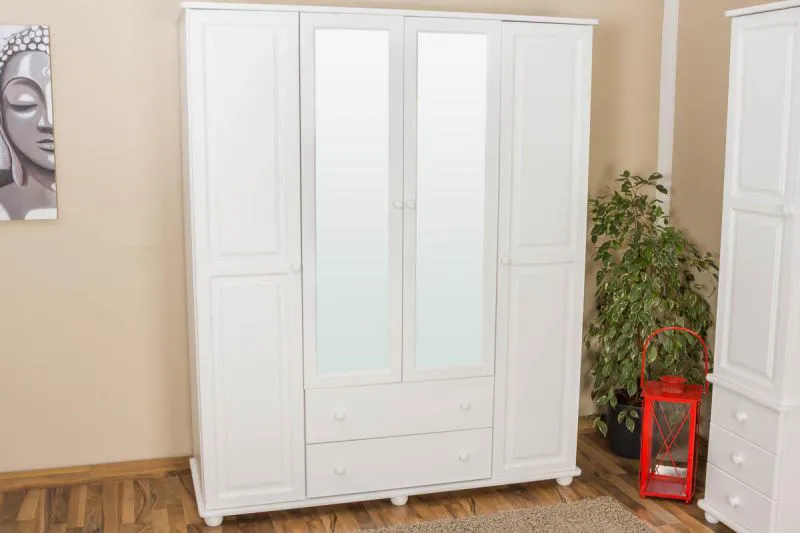 weißer Schrank 195x162x59 cm Abbildung