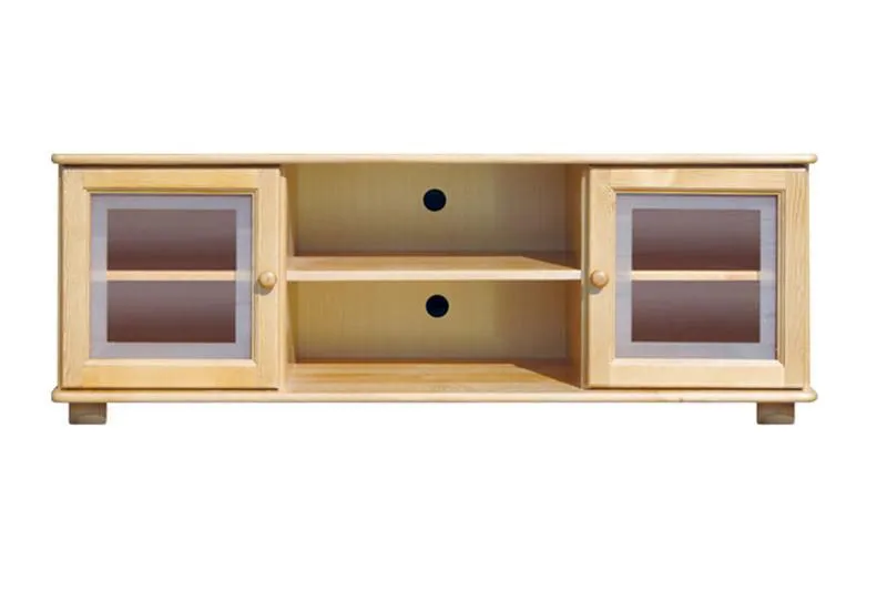 TV-Board Massivholz Farbe: Natur 55x136x47 cm Abbildung