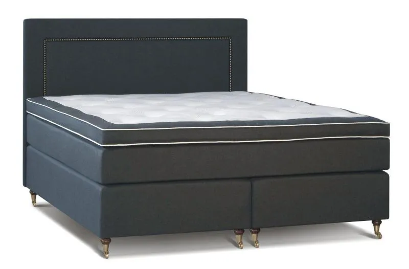 Boxspringbett 210 x 200 cm Grau Abbildung