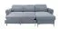 Ecksofa mit Schlaffunktion Turnhout 03, Farbe: Grau - Abmessungen: 102 x 256 x 181 cm (H x B x T) - Ottomane: Rechts