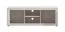 TV-Unterschrank | 2 Drehtüren | Farbe: Kaschmir | 4 Fächer | 2 Kabeldurchführung | ABS-Kanten | Maße: 147,5 x 41 x 53,5 cm | Griffe & Beine: Metall