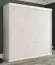 Edler Kleiderschrank mit genügend Stauraum Ätna 44, Farbe: Weiß matt / Weißer Marmor - Abmessungen: 200 x 200 x 62 cm (H x B x T), mit 10 Fächern und zwei Kleiderstangen