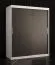 Schlichter Kleiderschrank mit genügend Stauraum Balmenhorn 10, Farbe: Weiß matt / Schwarz matt - Abmessungen: 200 x 150 x 62 cm (H x B x T)