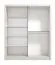 Kleiderschrank mit einer Spiegeltür Apatin 02, Schiebetürenschrank, zwei Kleiderstangen, 1,8 Meter breit, fünf Fächer, Farbe: Kaschmir, Maße: 215,5 x 180 x 60 cm