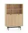 Kommode | Farbe: Eiche Mavelie | Soft-Close Funktion | 4 Fächer | 92 x 40 x 140 cm | 2 Drehtüren | Highboard | hochwertig Verarbeitet | für Wohnzimmer