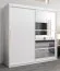 2 Meter breiter Kleiderschrank mit 2 Türen | Farbe: Weiß Abbildung