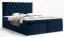 Boxspringbett mit modernen Design Pirin 74, Farbe: Blau - Liegefläche: 180 x 200 cm (B x L)