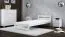 Schlichtes Einzelbett Segudet 09, Kiefer Vollholz massiv, Farbe: Weiß - Liegefläche: 100 x 200 cm (B x L)