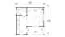 Ferienhaus F46 mit Terrasse, Geländer u. Schlafboden | 29,8 m² | 70 mm Blockbohlen | Naturbelassen | inkl. Fußboden & Isolierverglasung