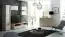Modernes Wohnzimmer - Set A Kainanto mit viel Stauraum, 7-teilig, Farbe: Eiche / Grau, Korpus 18 mm, Griffe aus Metall, Lange Lebensdauer durch exakte verarbeitung