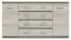 Kommode Pamulang 12, Farbe: Sonoma Eiche - Abmessungen: 91 x 162 x 40 cm (H x B x T)