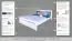 "Easy Premium Line" Doppelbett K8 in Überlänge 180 x 220 cm, Buche Vollholz massiv weiß lackiert, inkl.1 Abdeckblende