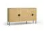 Sideboard / Kommode mit zwei Schubladen Amfipoli 02, Soft-Close-Funktion, Farbe: Eiche Baltic, zwei Türen, Maße: 87,5 x 160 x 40 cm, zwei Fächer