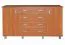 Kommode Kebumen 02, Farbe: Erle - Abmessungen: 78 x 150 x 39 cm (H x B x T)