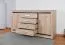 Kommode Kundiawa 11, Farbe: Sonoma Eiche hell / Sonoma Eiche dunkel - Abmessungen: 84 x 160 x 40 cm (H x B x T)