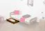 Schublade für Bett - Kiefer Vollholz massiv Eichefarben 001 - Abmessung 18,50 x 97,50 x 57 cm (H x B x T)