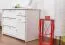 Schuhschrank 009 Kiefer massiv Vollholz weiß lackiert - Abmessung 62 x 90 x 40 cm (H x B x T)
