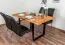 Esstisch Wooden Nature 411 Kernbuche massiv geölt, Tischplatte rustikal - 140 x 90 cm (B x T)