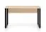 Schreibtisch | Farbe: Eiche Lindberg | große Arbeitsfläche | 138 x 68 x 77 cm | für Büro und Homeoffice | modernes Design | ABS-Kanten | Beine: Schwarz