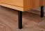 Vitrine Kumeu 55 Kernbuche massiv geölt - Abmessungen: 125 x 97 x 45 cm (H x B x T)