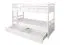 Kinderstockbett inkl. Stauraum (2 Schubladen) | 90 x 200 cm | Massivholz: Buche | Weiß Lackiert | umbaubar in 2 Einzelbetten | Premium-Qualität | inkl. Rollroste Abbildung