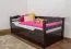 Buche Schubladenbett Bettgestell 90 x 200 cm Schokobraun Abbildung