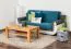 Wohnzimmertisch Kernbuche Massivholz Farbe: Natur 45x105x65 cm Abbildung