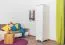 Massivholz-Schrank Kiefer, Farbe: Weiß 190x47x60 cm Abbildung