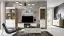 Vitrine Hohgant 11, Farbe: Eiche / Weiß - 209 x 90 x 42 cm (H x B x T)