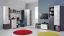 Jugendzimmer Schreibtisch Ohey 09, Farbe: Dunkelgrau / Hellgrau - Abmessungen: 84 x 130 x 55 cm (H x B x T)