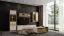Hängeregal / Wandregal Gataivai 30, Farbe: Beige Hochglanz / Walnuss - Abmessungen: 35 x 135 x 21 cm (H x B x T)