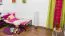 Kinderbett / Jugendbett "Easy Premium Line" K1/2n, Buche Vollholz massiv dunkelbraun lackiert - Liegefläche: 90 x 190 cm