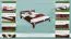 Jugendbett Kiefer Vollholz massiv Nussfarben A5, inkl. Lattenrost - Abmessung 160 x 200 cm (B x L)