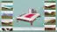 Kinderbett / Jugendbett Kiefer Vollholz massiv Nussfarben A10, inkl. Lattenrost - Abmessung 140 x 200 cm