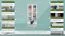 Vitrine Kiefer massiv Vollholz weiß lackiert B007 - Abmessung 190 x 80 x 42 cm (H x B x T)